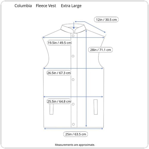 Columbia Fleece Full Zip Sleeveless Vest Mock Neck Zippered Pockets Black XL - Picture 15 of 16